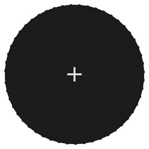 vidaXL Hoppematte stoff svart for 3,05 m rund trampoline