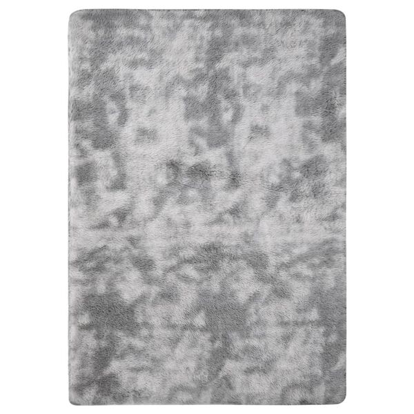 vidaXL Flossteppe gr&aring; 170x120 cm