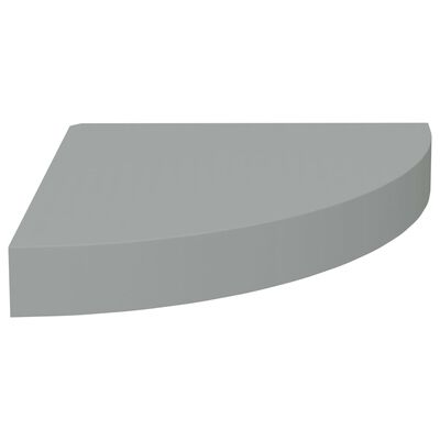 vidaXL Flytende vegghylle grå 25x25x3,8 cm MDF
