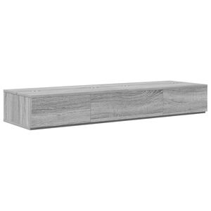 vidaXL Studiobord Gr&aring; Sonoma 152 x 40 x 19,5 cm Konstruert tre