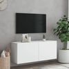 vidaXL Vegghengt TV-benk hvit 100x30x41 cm