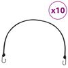 vidaXL Strikksnorer med refleksstrimler og kroker 10 stk 100 cm