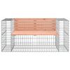 vidaXL Hagebenk gabiondesign 143x71x65,5 cm heltre douglasgran