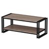 Homemania Salongbord Lesa 102x45x40 cm svart og valn&oslash;tt
