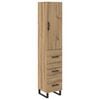 vidaXL H&oslash;yskap Artisan Eik 34,5 x 34 x 180 cm Konstruert tre
