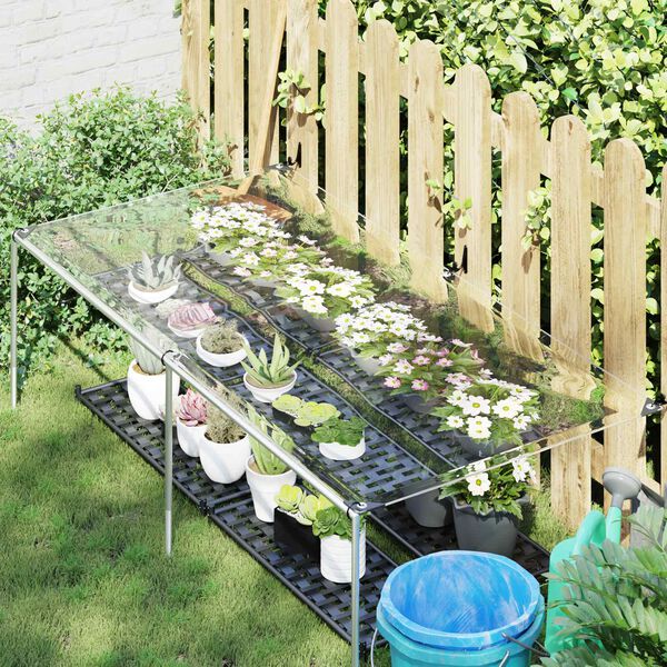 vidaXL Presenning med &oslash;yer Gjennomsiktig 1 x 2 m Polyethylen