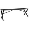 vidaXL Ben for salongbord X-ramme 140x30x43 cm st&aring;l