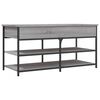 vidaXL Skobenk gr&aring; sonoma 100x42,5x50 cm konstruert tre