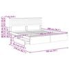 vidaXL Seng med Oppbevaring Gr&aring; Sonoma 180 x 200 cm Konstruert tre