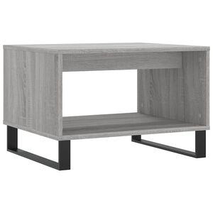 vidaXL Salongbord gr&aring; sonoma 60x50x40 cm konstruert tre