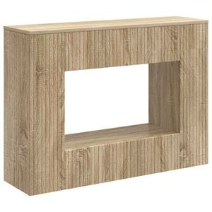 vidaXL Konsollbord Stripete Sonoma eik 101 x 29 x 74 cm Konstruert tre