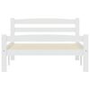 vidaXL Sengeramme hvit heltre furu 100x200 cm