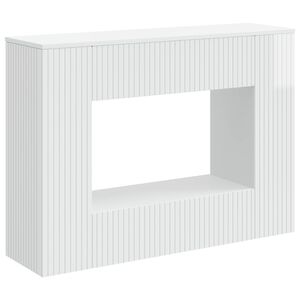 vidaXL Konsollbord H&oslash;gglans Hvit 101 x 29 x 74 cm Konstruert tre