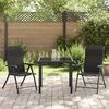vidaXL Hage Spisegruppe 3 pcs Svart kaffe Poly rattan