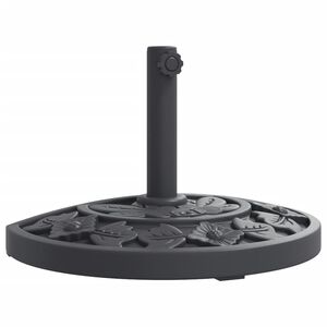 vidaXL Parasollfot for &Oslash;38 / 48 mm stenger 9 kg halvrund