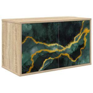 vidaXL Vegghengt TV-skap WIJHE 69 x 33 x 40 cm Sonoma eik