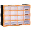 vidaXL Sortimentskap med 16 mellomstore skuffer 52x16x37 cm