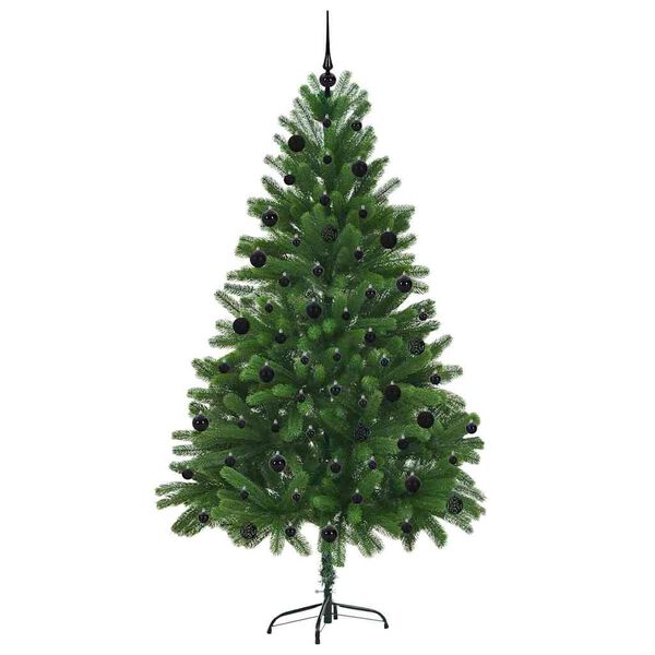 vidaXL Juletre med 300 LED med stativ gr&oslash;nn 210 cm PE