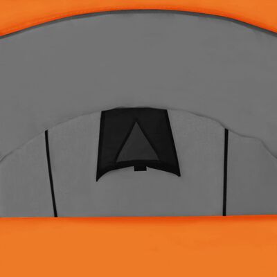 vidaXL Campingtelt 4 personer grå og oransje