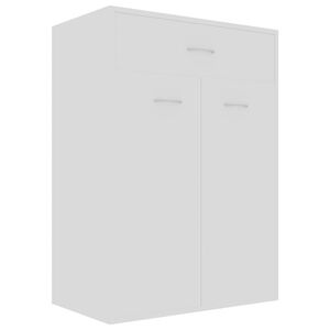 vidaXL Skoskap hvit 60x35x84 cm konstruert tre