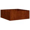 vidaXL Plantekasse rust 80x80x30 cm forvitringsst&aring;l