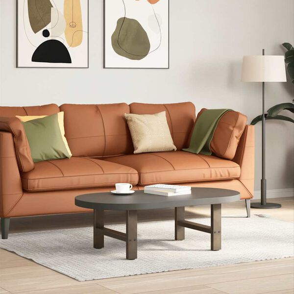 vidaXL Salongbordben naturst&aring;l 2 stk 50x(30-31) cm st&aring;l