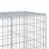 vidaXL Gabionkurv med deksel 850x100x100 cm galvanisert jern