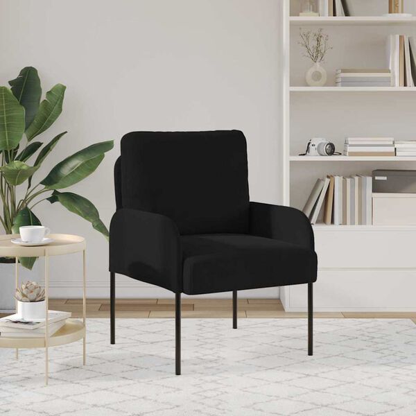 vidaXL Sofaer med pute Svart 60 x 56 x 80 cm Kryssfin&eacute;r