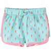 Barneshorts med snor lysemynte 104