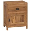 vidaXL Nattbord massiv teak 40x30x50 cm