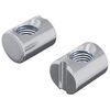vidaXL Fattnut 2 stk. S&oslash;lv M6 x 13 mm Metall