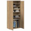 vidaXL Highboard med hylle artisan eik 80 x 39 x 178 cm Konstruert tre