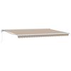 vidaXL Markise Beige 500 x 300 x 165 cm Polyester og aluminium