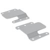 vidaXL Flush Mount Bracket 2 pcs s&oslash;lv 75 x 66 x 1,4 mm St&aring;l