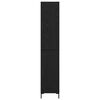 vidaXL H&oslash;yskap Svart Eik 34,5 x 34 x 180 cm Konstruert tre