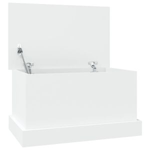 vidaXL Oppbevaringsboks hvit 50x30x28 cm konstruert tre