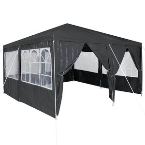 vidaXL Partytelt Antrasitt 400 x 400 x 266 cm Polyethylen