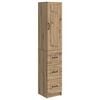 vidaXL Skapsett 2 stk. 33 x 34,5 x 87 cm Konstruert tre Artisan eik