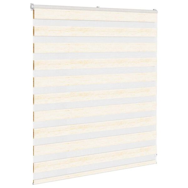 vidaXL Sebragardin marmor beige stoff bredde 115,9 cm polyester
