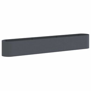 vidaXL Hevet Hagebed Antrasitt 280 x 40 x 40 cm