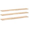 vidaXL Flytende hyller 3 stk 120x20x2 cm ubehandlet heltre akasie