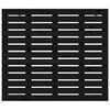 vidaXL Veggmontert sengegavl svart 81x3x91,5 cm heltre furu
