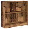 vidaXL Bokhylle gammelt tre 80x24x76 cm konstruert tre