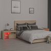 vidaXL Nattbord 2 stk med LED sonoma eik 70x36,5x40 cm