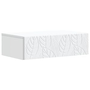 vidaXL Vegghengt Sidebord Hvit 59 x 34,5 x 17 cm Konstruert tre