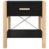 vidaXL Nattbord 2 stk svart 42x38x45 cm konstruert tre