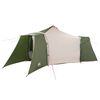 vidaXL Tipi telt med tak med lagring gr&oslash;nn 492 x 492 x 275 cm taft