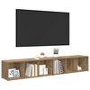 vidaXL TV-benksett 2 pcs Artisan Eik 37 x 35 x 107cm Konstruert tre
