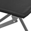 vidaXL Sammenleggbare utestoler 2 stk svart stål og textilene