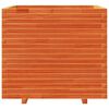 vidaXL Plantekasse voksbrun 80x80x72 cm heltre furu
